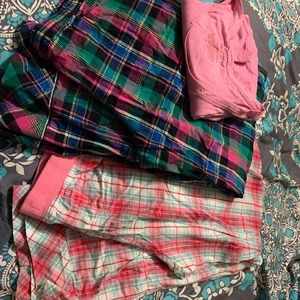 Victoria Secret pajama bottoms and shirt